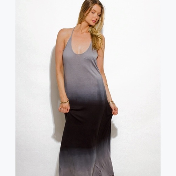 Southern Britches Dresses & Skirts - New Ombre Charcoal Gray Maxi Dress